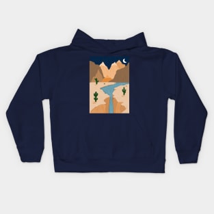 Valley of the cactus Kids Hoodie